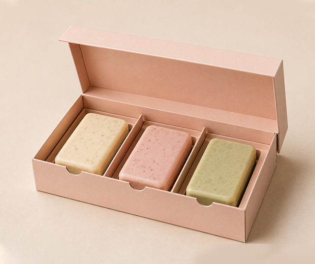 Premium soap box packaging by Pratham Packaging